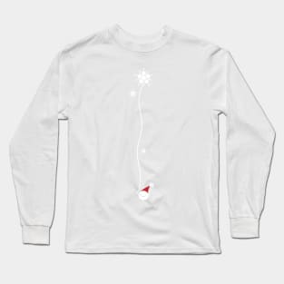 Santa Claus with snow flake Long Sleeve T-Shirt